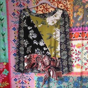 ZAC & RACHEL Multicolor Floral Patchwork Blouse